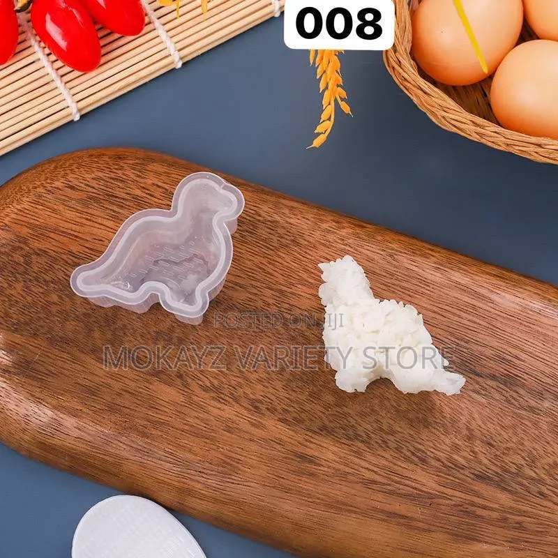 12pcs Transparent Non-Stick Sushi Rice Mould Maker