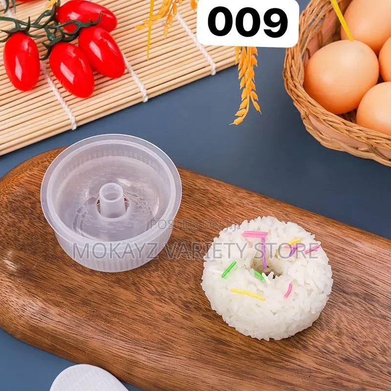 12pcs Transparent Non-Stick Sushi Rice Mould Maker