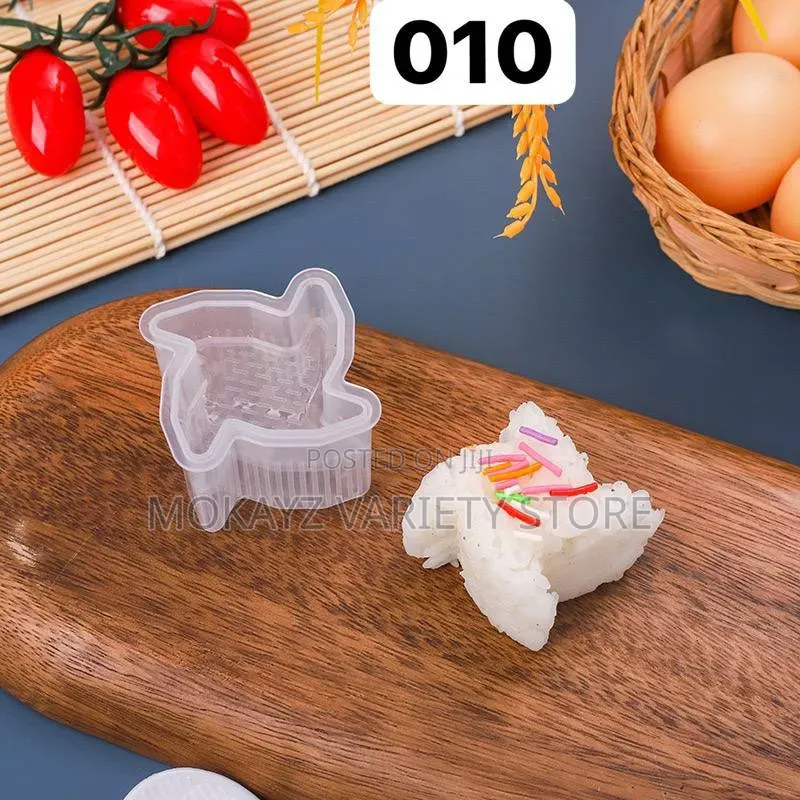 12pcs Transparent Non-Stick Sushi Rice Mould Maker