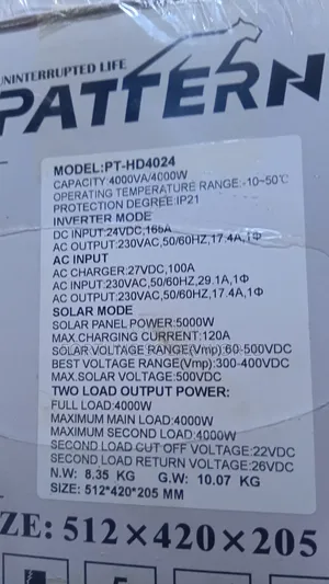 4kva 24v Pattern Hybrid Solar Inverter