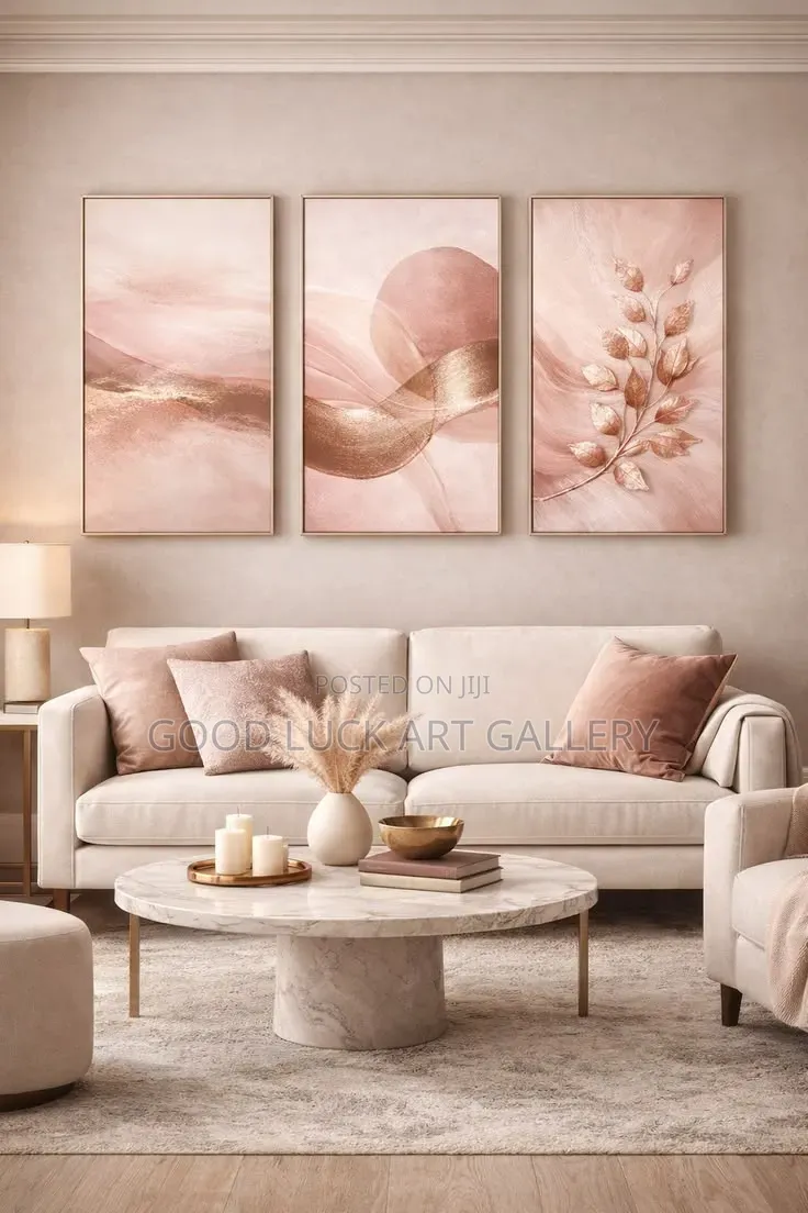 Gold and Cream Canvas
