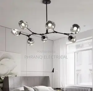 Modern Glass LED Chandeliers Nordic Style Ideal for Dining Room