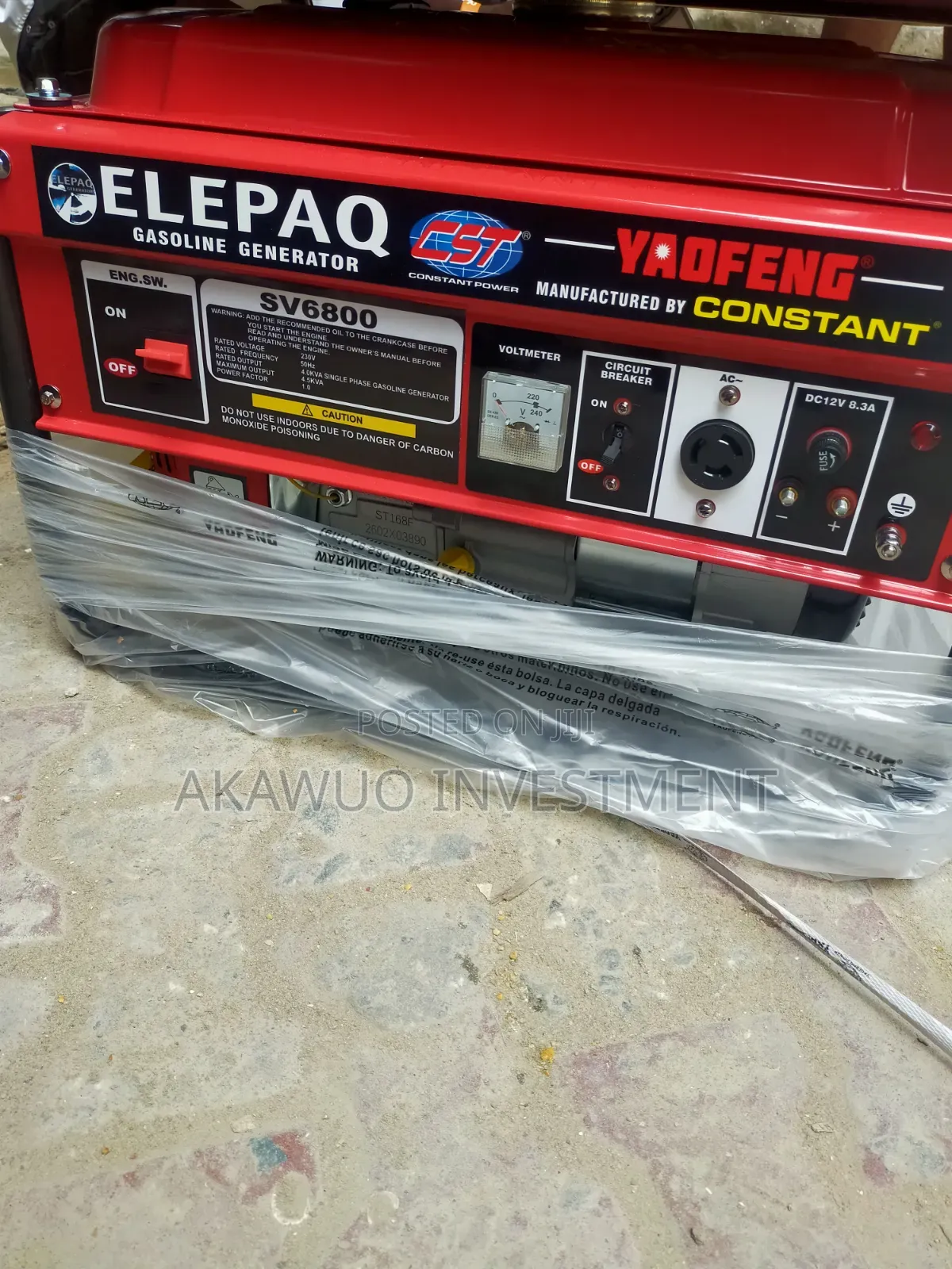 Original Elepaq Constant Generator 3kva Copper
