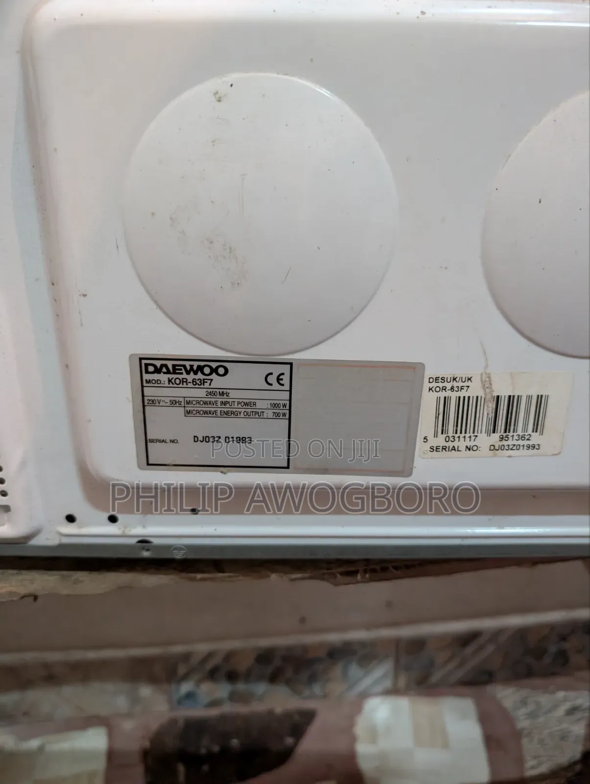 Daewoo Microwave