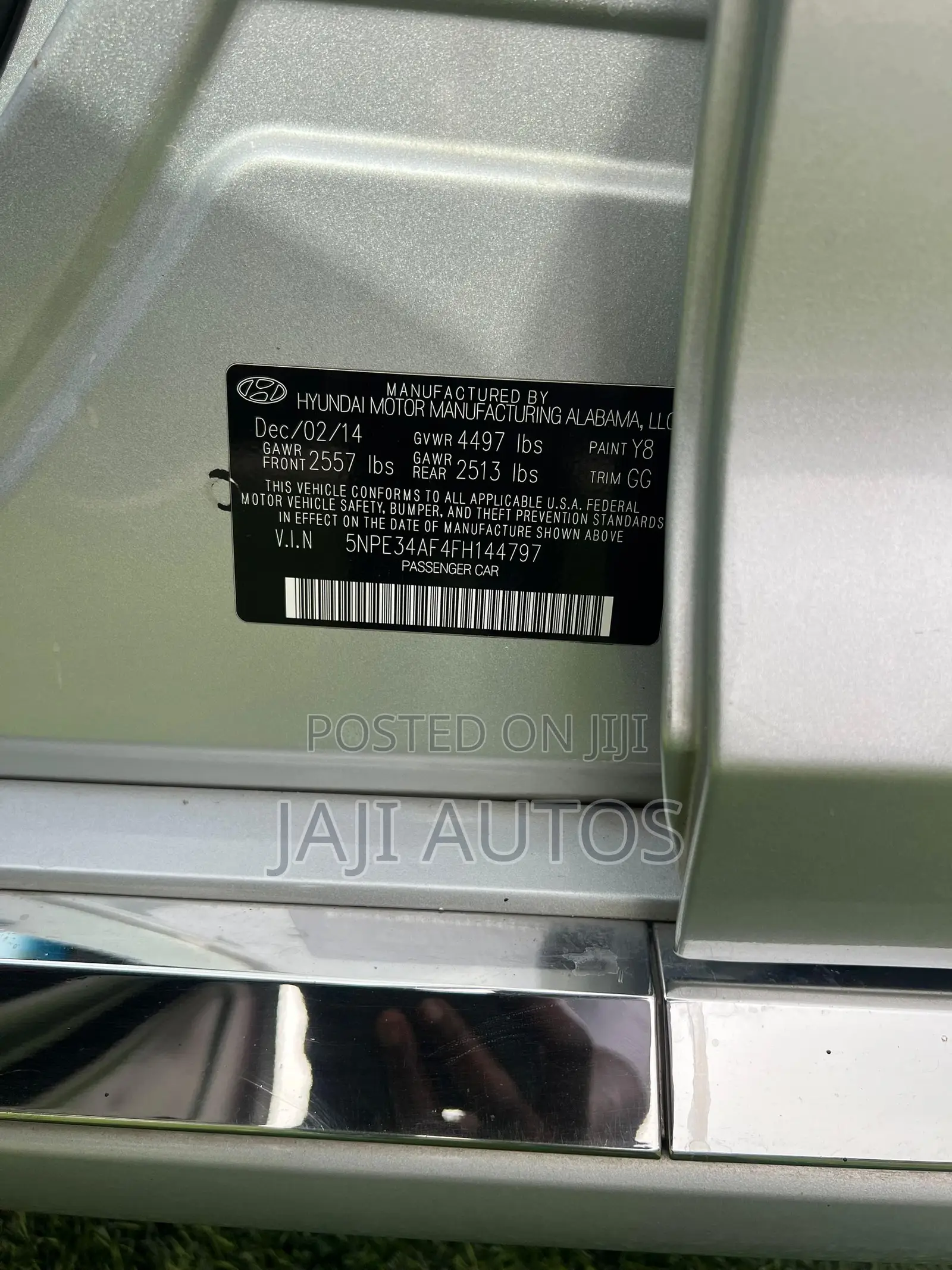 Hyundai Sonata 2015 Silver