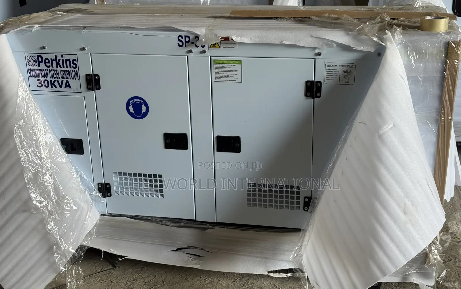 30kVA Original Perkins Silent/Soundproof Diesel Generator copper Coil
