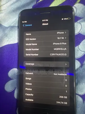 Apple iPhone 8 Plus 256 GB Black