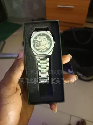 Original Luxury Skeleton Automatic Watch - Silver Stainless Steel - AP