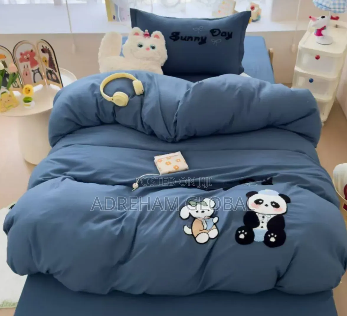 Kids Complete Bed Sets 1pc Bedsheet,1pc Bedcover (Duvet) 1pillow Case