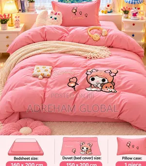 Kids Complete Bed Sets 1pc Bedsheet,1pc Bedcover (Duvet) 1pillow Case