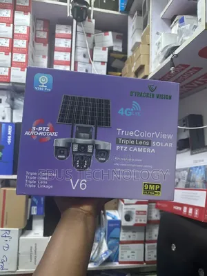 V380 Pro Triple Lens 4G Solar Camera
