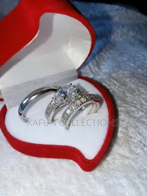 Steel and Zirconia Wedding Rings Set