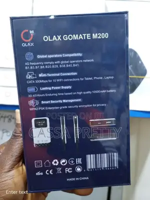 OLAX GOMATE M200 - 2-in-1 Power Bank + WiFi 6+ 4G Router