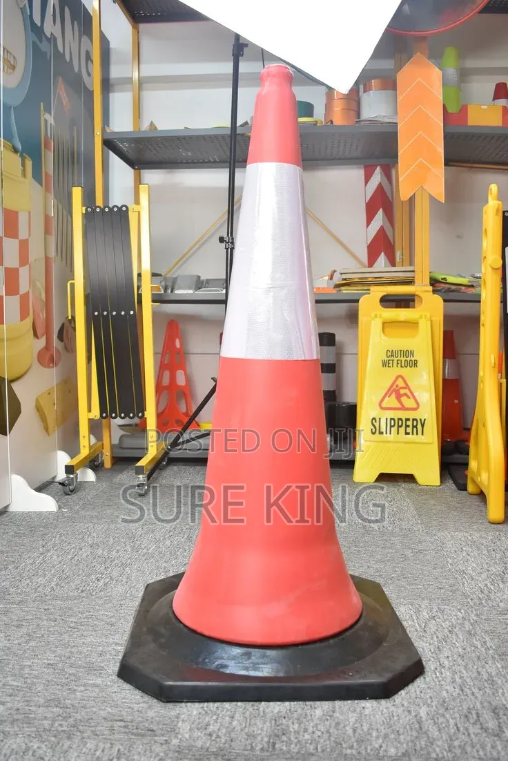 Red Traffic Cones With Reflective Stripe (Brand New)