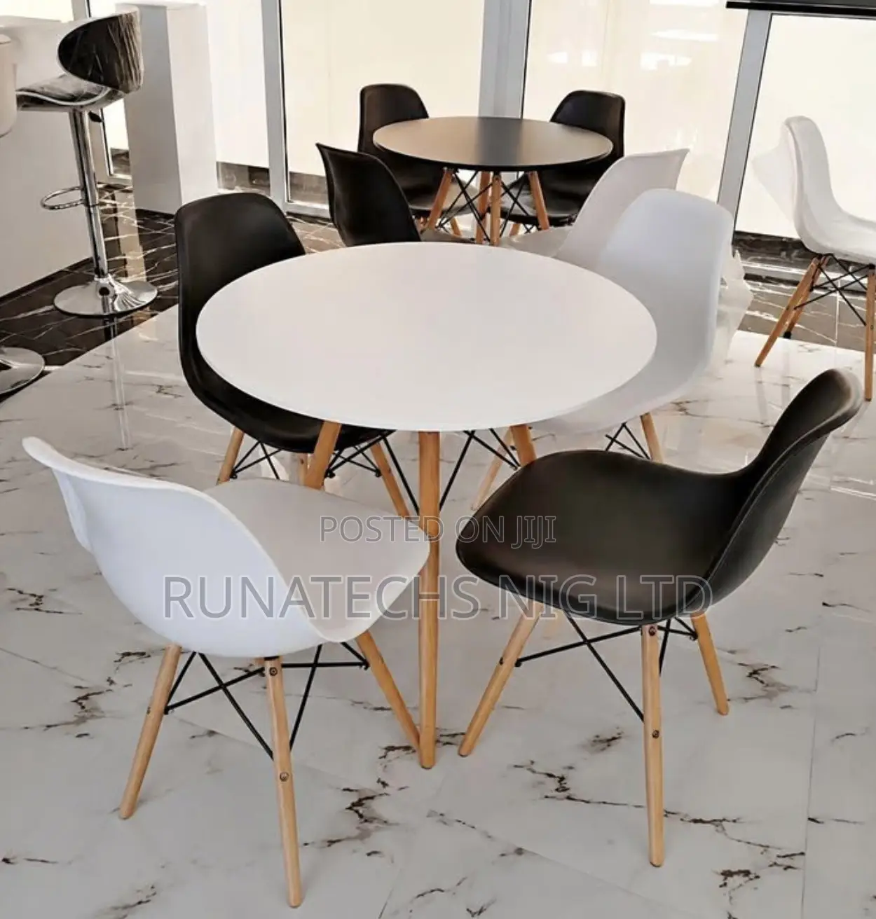 Modern Dining Table Chairs Set Stylish 4 Seater Dining Set