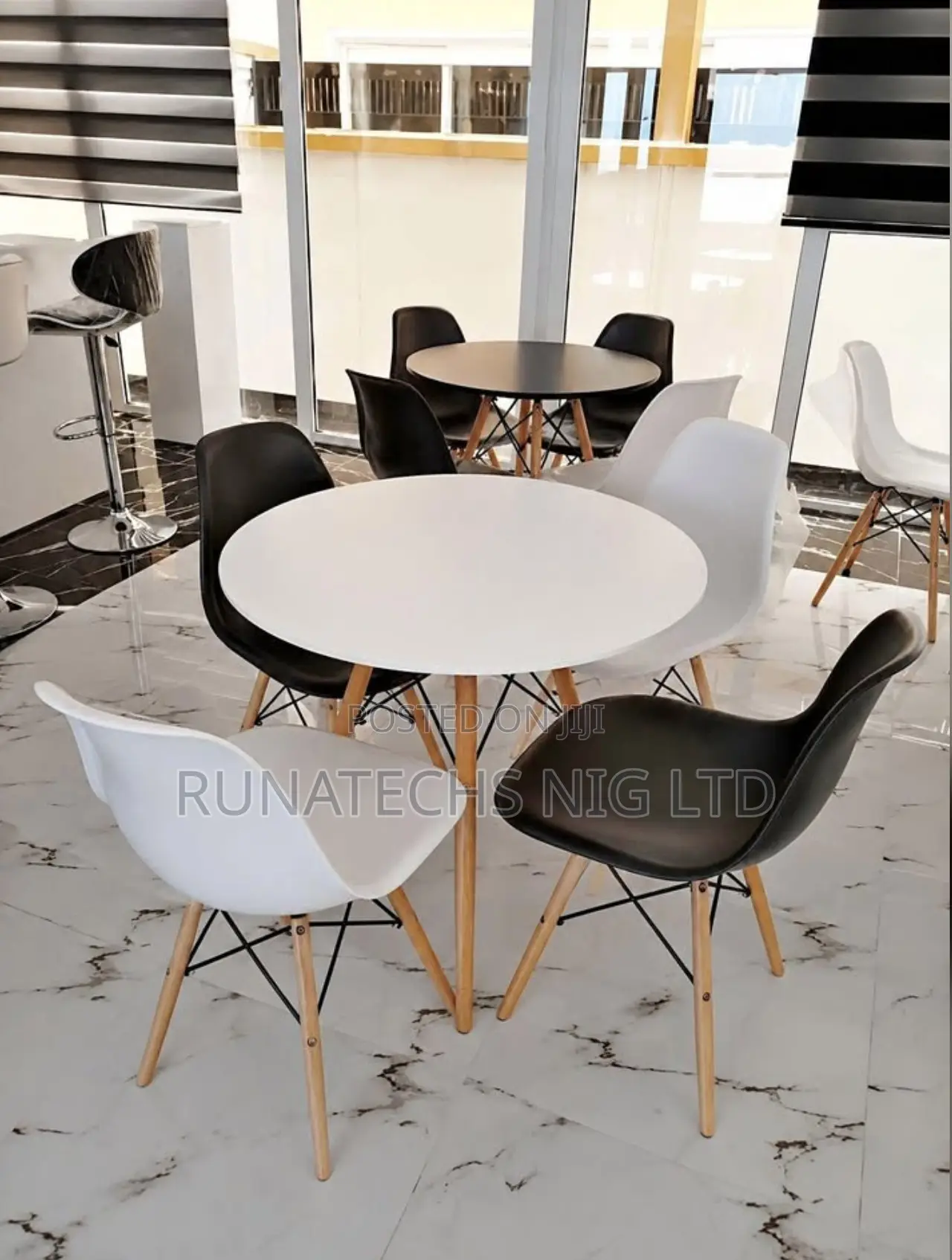 Modern Dining Table Chairs Set Stylish 4 Seater Dining Set