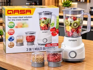 QASA QBL-8088 3-in-1 Multi Blender 600W Copper Motor 20,000RPM