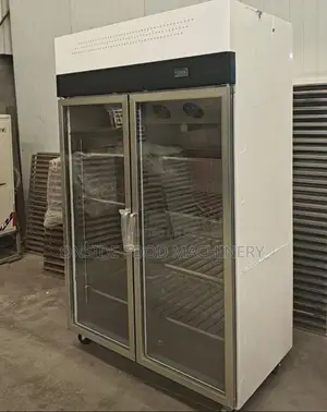Double Doors Stainless Display Fridge