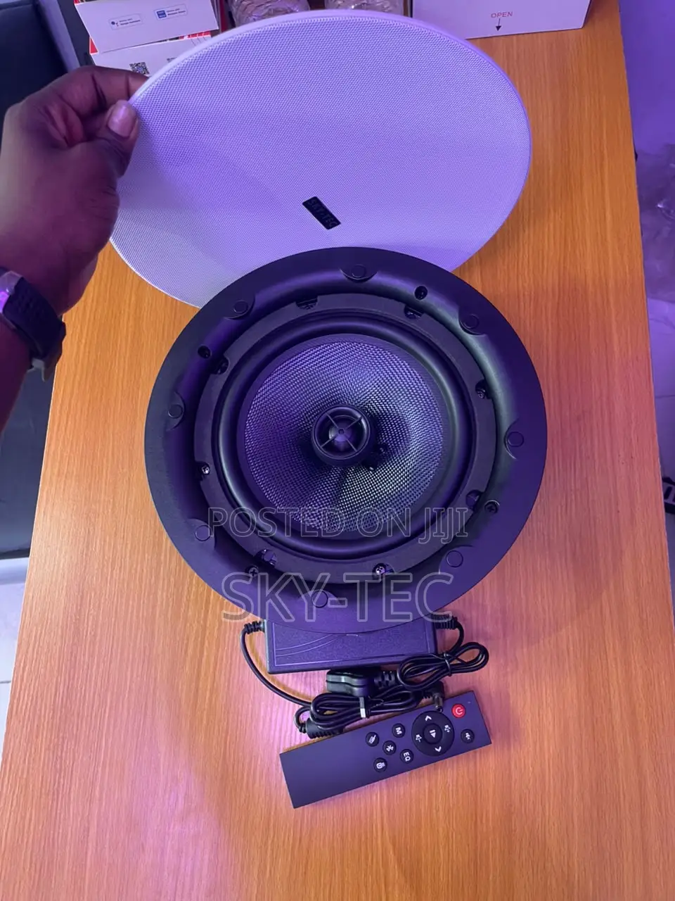 Sky-Tec 100watts 8inches Single Bluetooth Ceiling Speakers With Remote