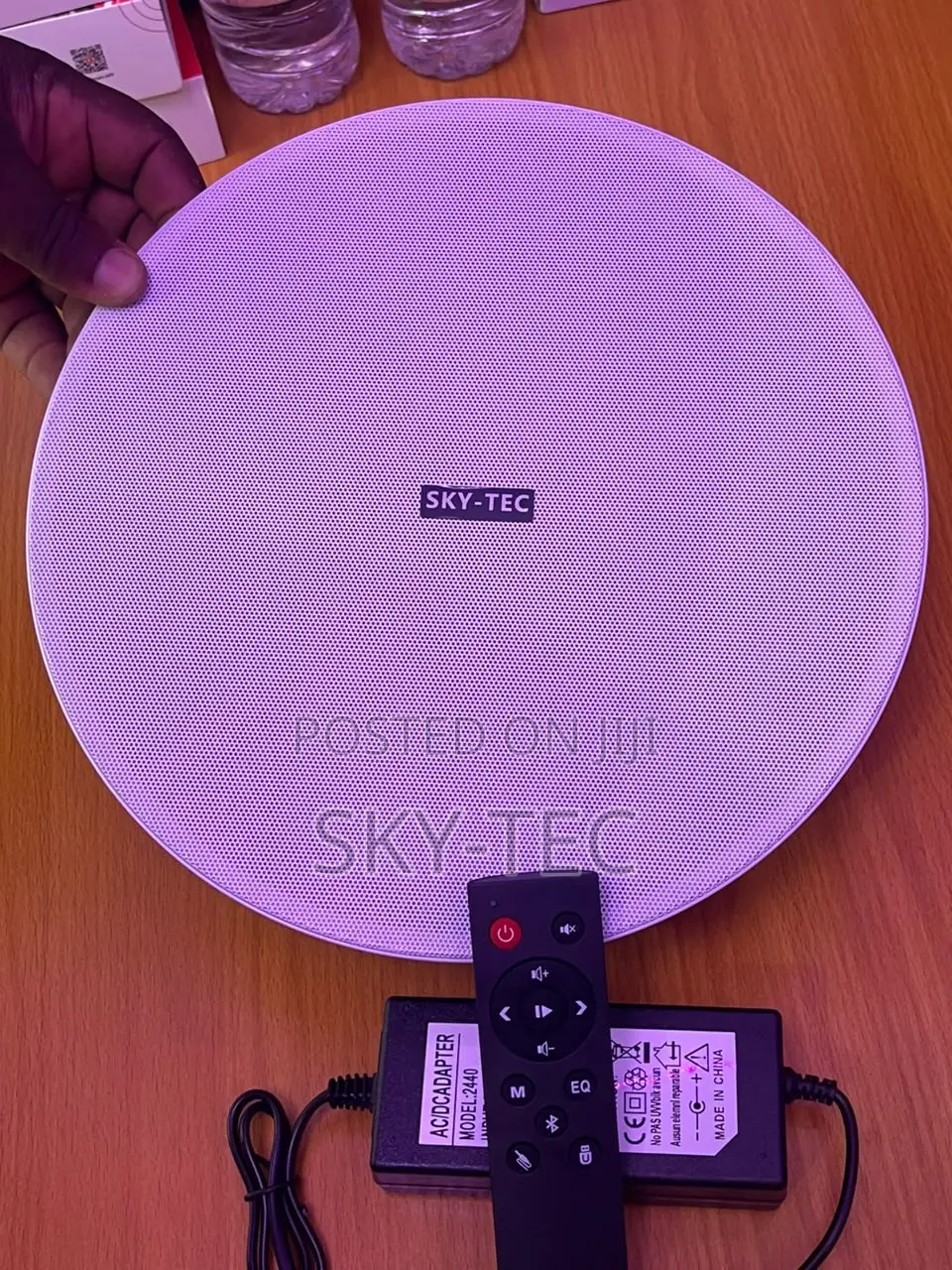 Sky-Tec 100watts 8inches Single Bluetooth Ceiling Speakers With Remote
