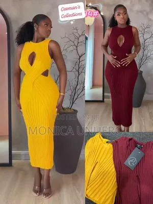 Classy Sleeveless Bodycon Gown for Ladies