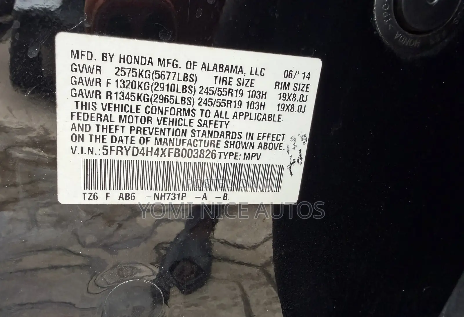 Acura MDX 2015 Black