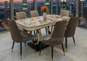 6-Seater Marble Dining Set