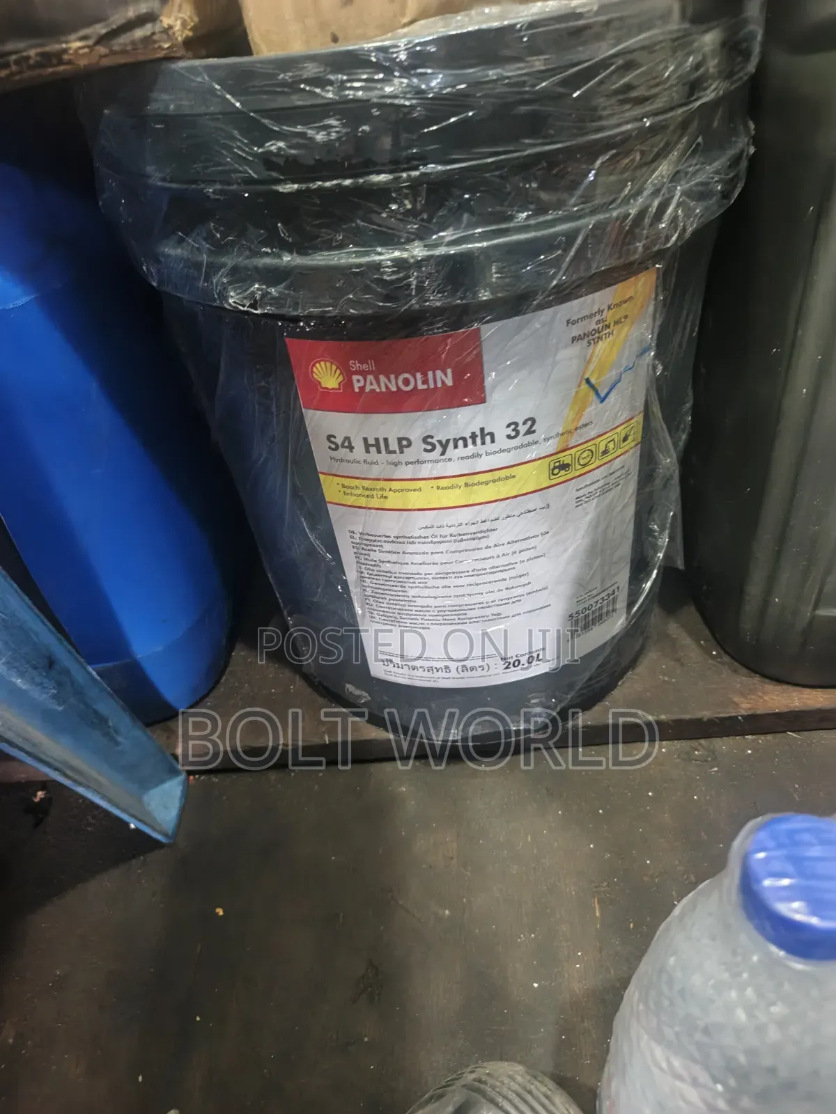 Shell Panolin S4 HLP Synth 32 Hydraulic Fluid 20l