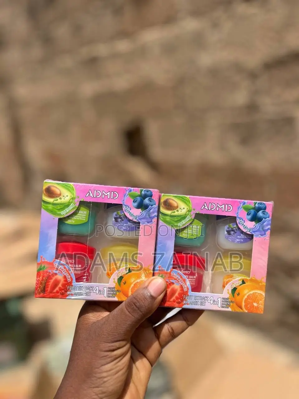 AIDMID 4in1 Fruit Extract Lip Balm and Lip Mask Set.