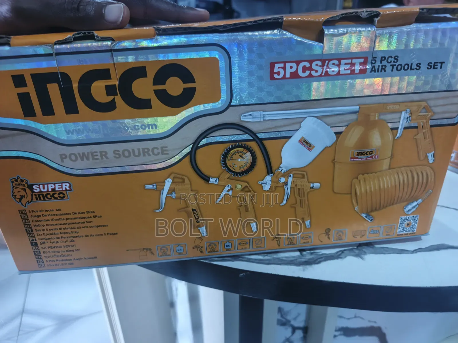 Ingco Air Spray Gun 5pcs Set