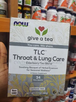 NOW Foods TLC Throat Lung Care Elderberry Tea Blend
