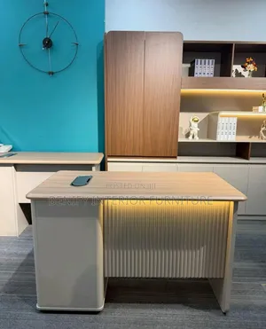 1.4 Meter Office Table With Drawers and LED