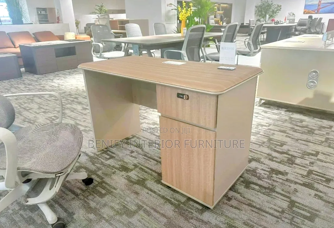1.4 Meter Office Table With Drawers and LED