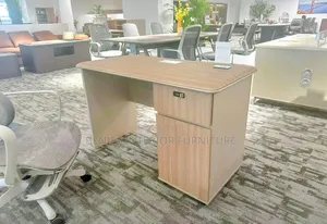 1.4 Meter Office Table With Drawers and LED