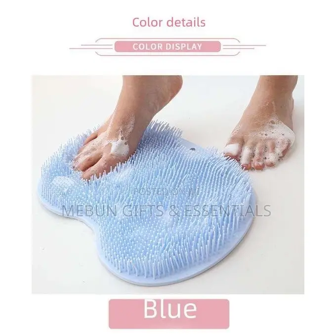 2-in-1 Silicone Back & Foot Multipurpose Exfoliating Mat - 2pcs