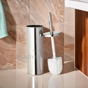 Premium Toilet Brush in Stainless Steel Holder 10% OFF