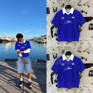 Los Angeles Vintage Striped Polo Jersey