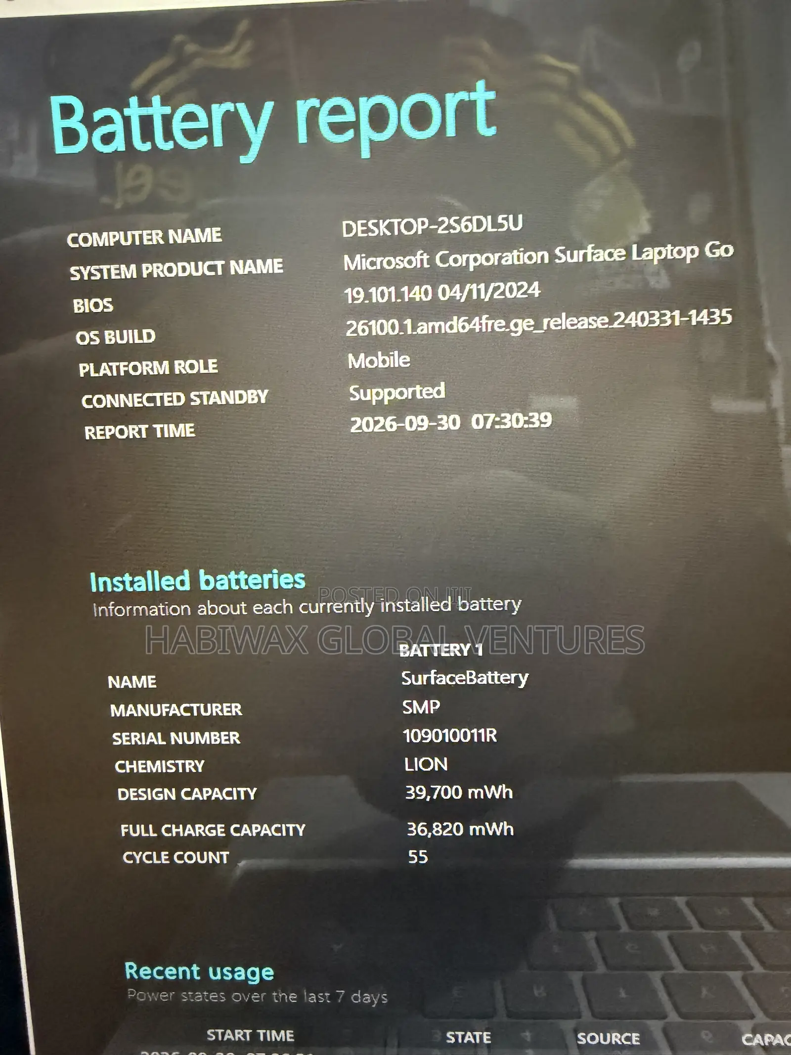 Laptop Microsoft Surface Go 16GB Intel Core i5 SSD 256GB