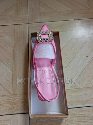 Easy to Wear Pink Women Party Shoes ( Big Size) 2 Inches