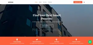 Real Estate Company Website, Property Listings + WhatsApp Enquiries