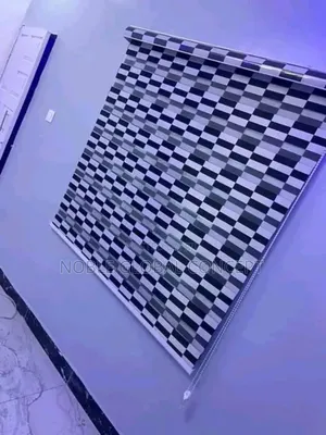 Black/White Window Blind