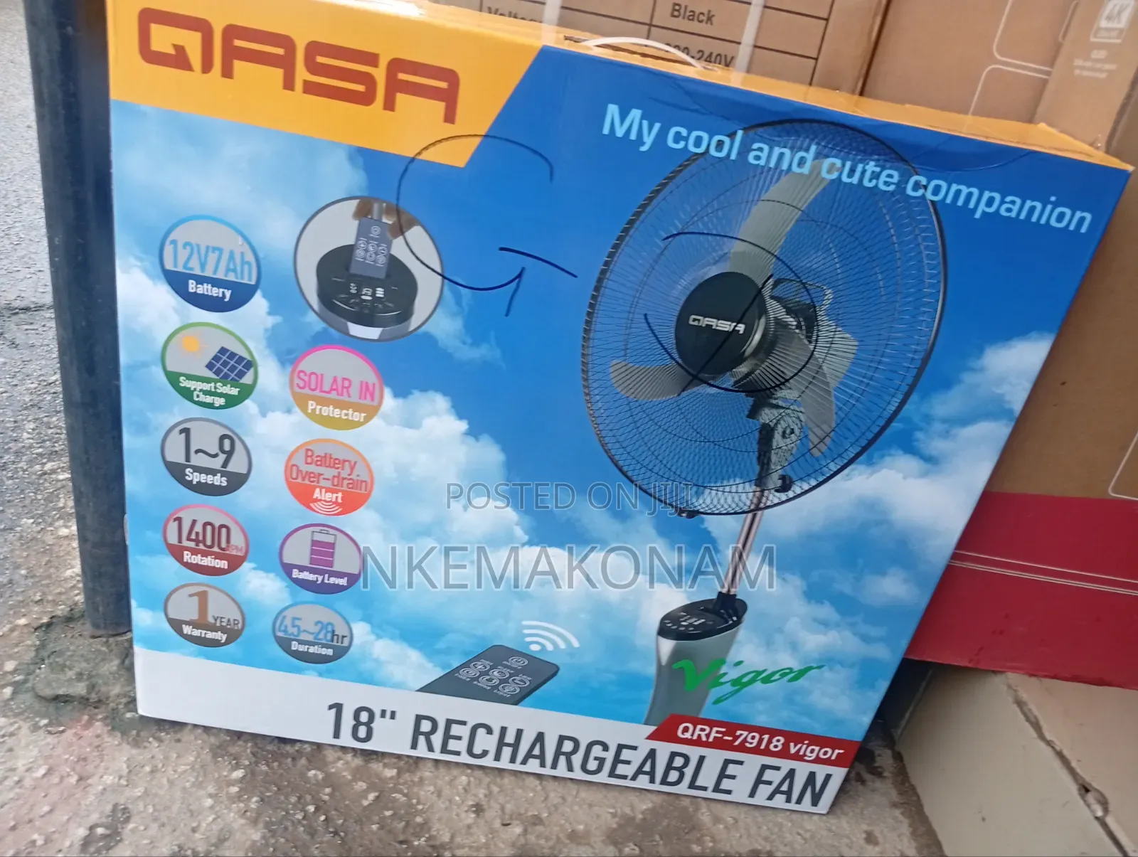 Rechargeable Fan