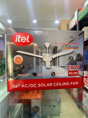 Itel 56 Inches AC/Dc Solar Ceiling Fan