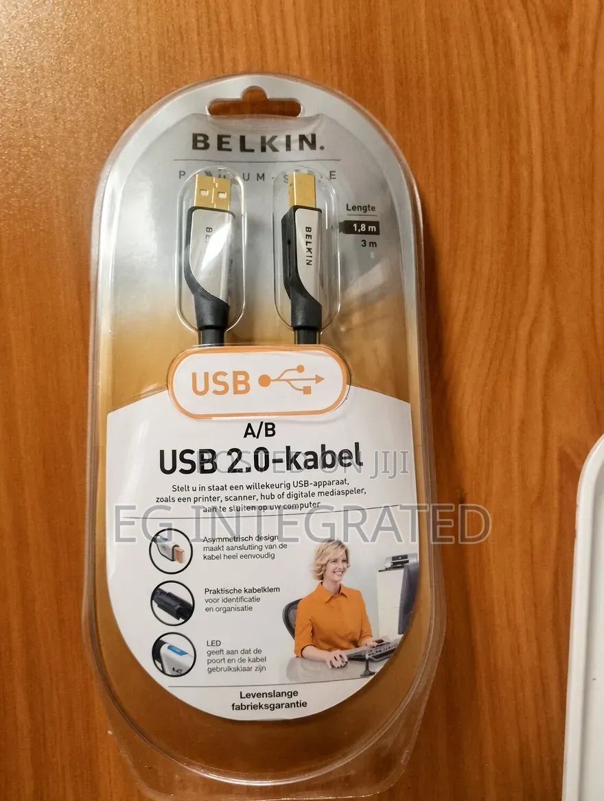 Original Belkin USB 2.0 a/B Printer Scanner Cable