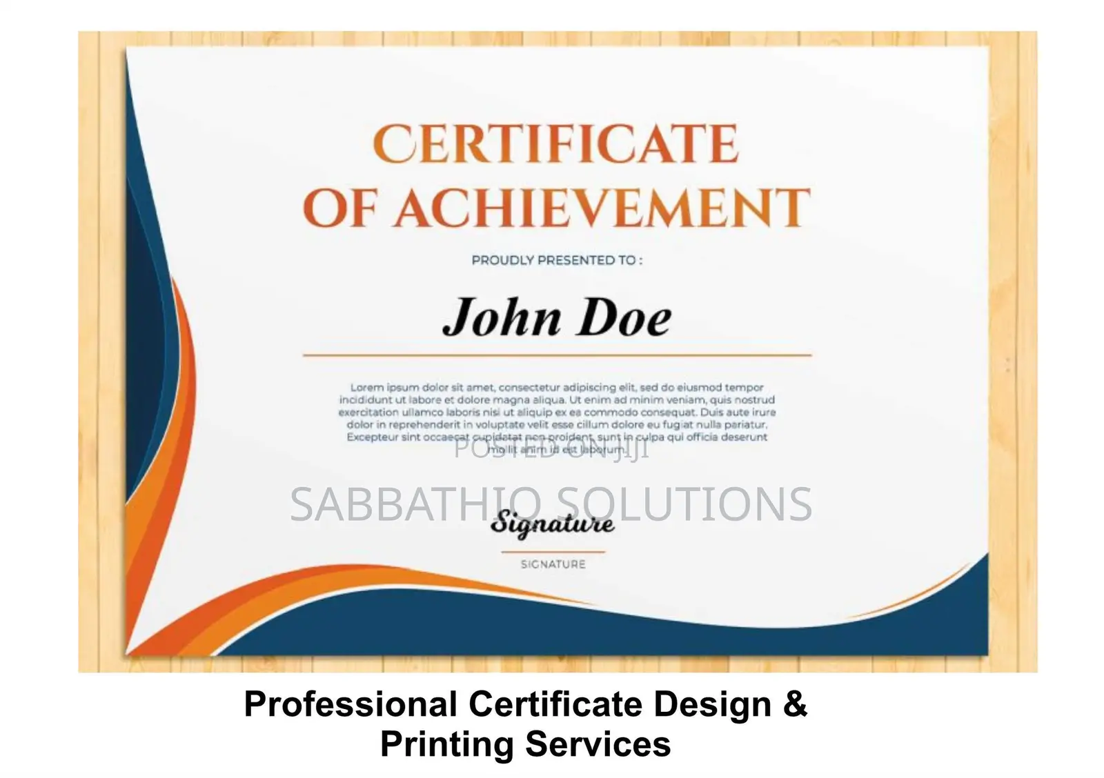 Certificate Design Printing Services | Custom Certificates