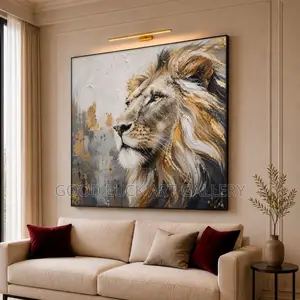 Majestic Lion Portrait Canvas