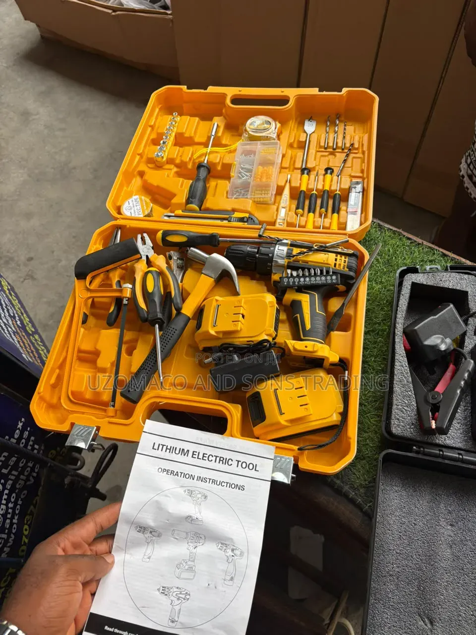 DeWalt Cordless Drill and Multi-Functional Hardware Tool Set