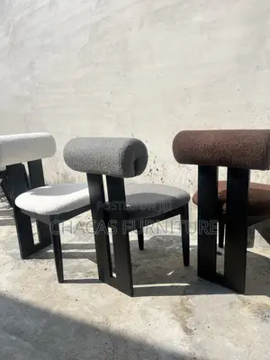 Modern Minimalist Bolster Back Chairs