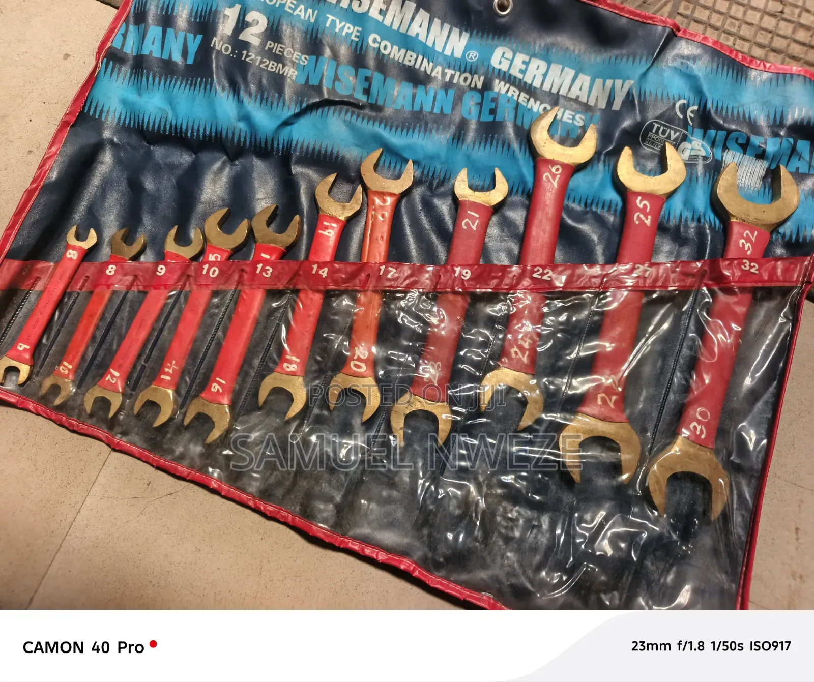 Brass Flat Spanner Set Wrenchs 8-32mm