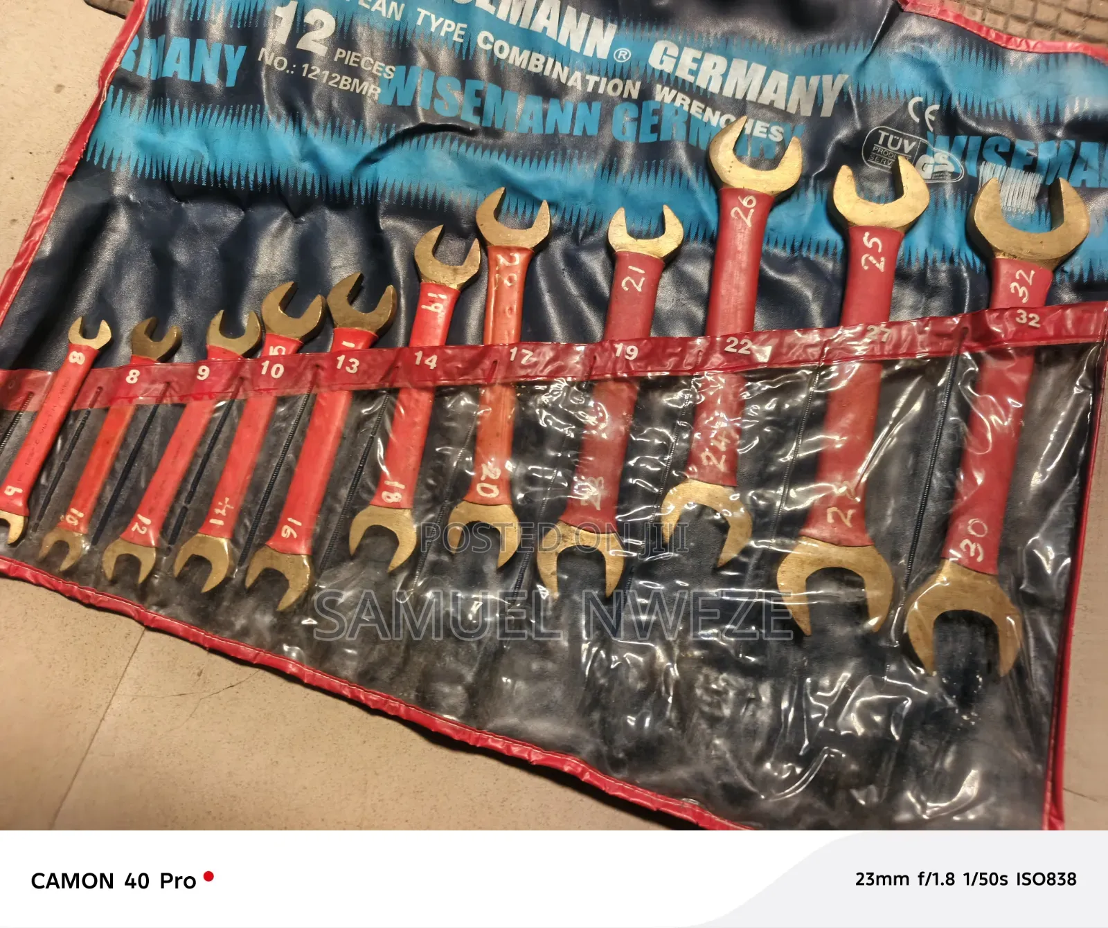 Brass Flat Spanner Set Wrenchs 8-32mm